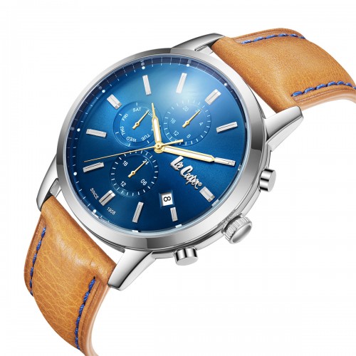 LEE COOPER Με Καφέ Δερμάτινο Λουράκι LC08085.394