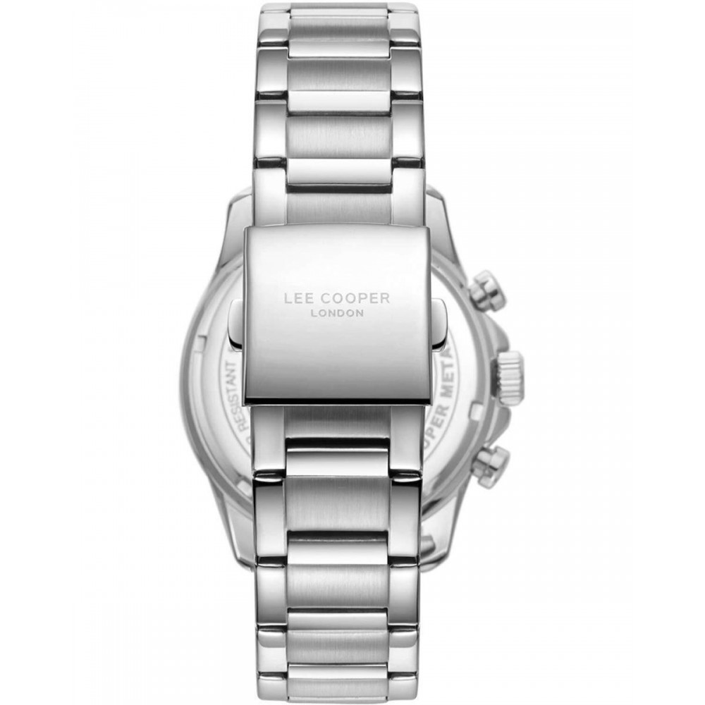 LEE COOPER Dual-Time Με Ασημί Μπρασελέ από Super-Metal LC08149.350
