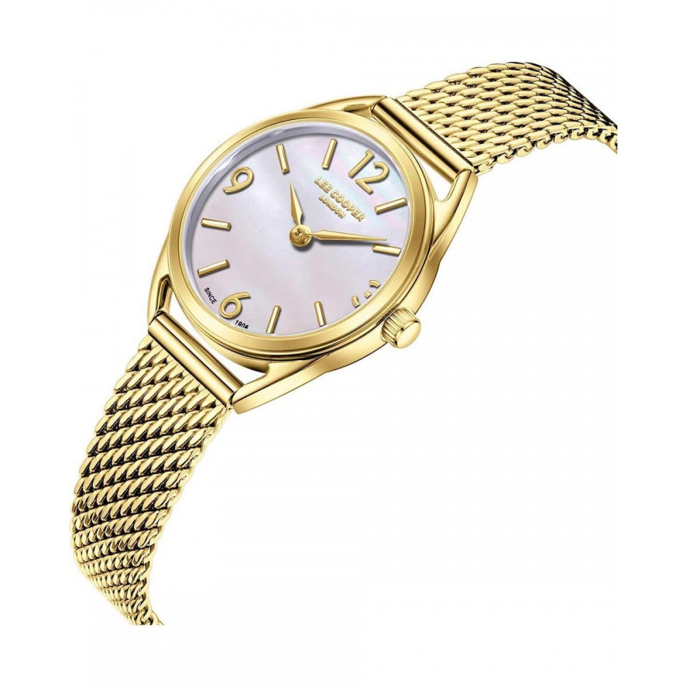 LEE COOPER με Χρυσό Μπρασελέ από Super-Metal LC08207.120 LEE COOPER με Χρυσό Μπρασελέ από Super-Metal LC08207.120