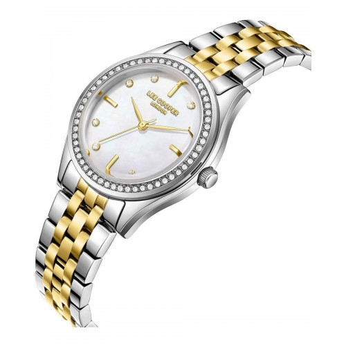 LEE COOPER Crystals με Μπρασελέ Δύο Τόνων από Super-Metal LC08211.220