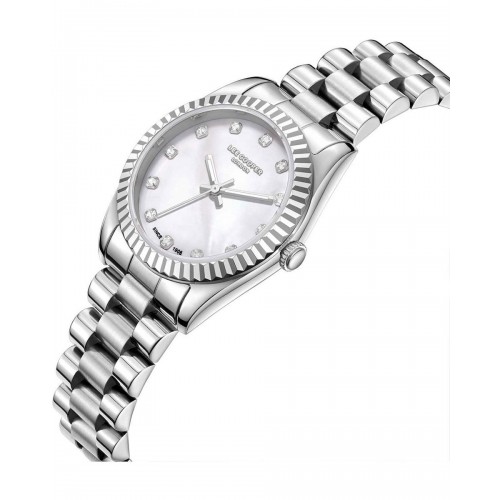 LEE COOPER Crystals με Ασημί Μπρασελέ από Super-Metal LC08212.320