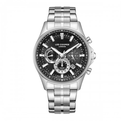 LEE COOPER Dual-Time Με Ασημί Μπρασελέ από Super-Metal LC08213.350