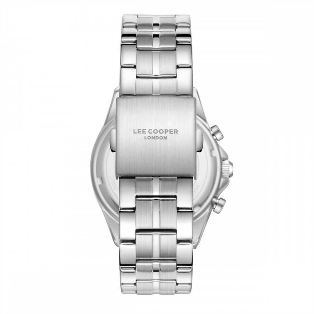 LEE COOPER Dual-Time Με Ασημί Μπρασελέ από Super-Metal LC08213.350