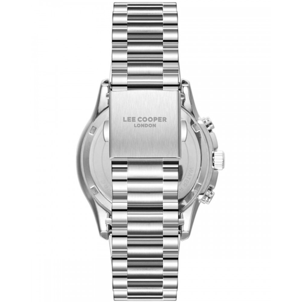 LEE COOPER Dual Time με Ασημί Μεταλλικό Μπρασελέ από Super-Metal LC08216.390 LEE COOPER Dual Time με Ασημί Μεταλλικό Μπρασελέ από Super-Metal LC08216.390