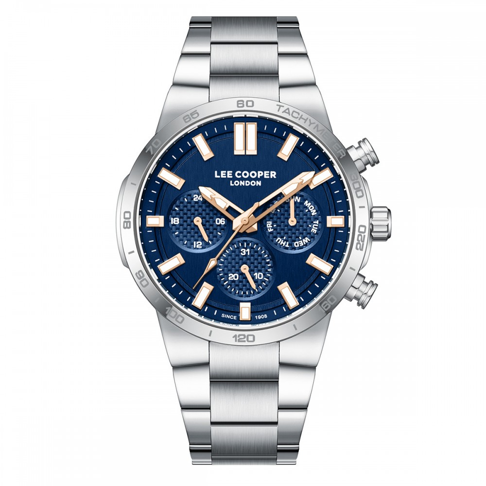 LEE COOPER Multifunction Με Ασημί Μπρασελέ από Super-Metal LC08293.390