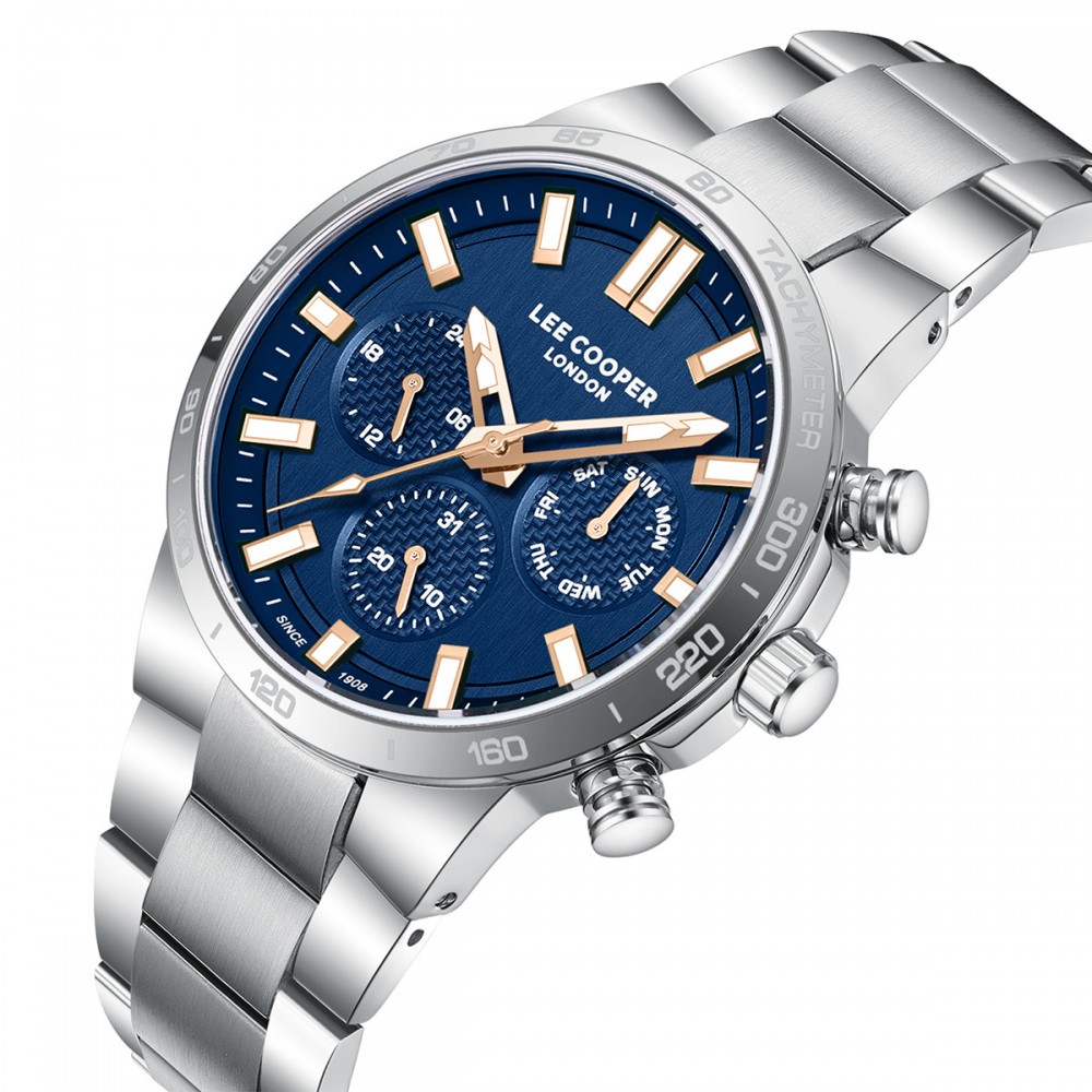 LEE COOPER Multifunction Με Ασημί Μπρασελέ από Super-Metal LC08293.390