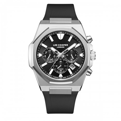 LEE COOPER Multifunction με Μαύρο Λουράκι Σιλικόνης LC08313.351