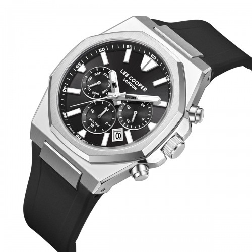 LEE COOPER Multifunction με Μαύρο Λουράκι Σιλικόνης LC08313.351