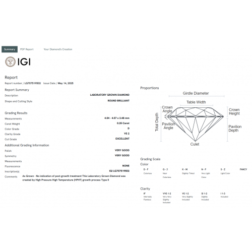 14Κ Λευκόχρυσο Κολιέ με Οικολογικό Διαμάντι LG19502