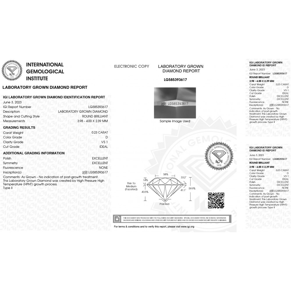 18K Μονόπετρο Δαxτυλίδι Αρραβώνων με Οικολογικό Lab Grown Διαμάντι 0.23ct LAB3617