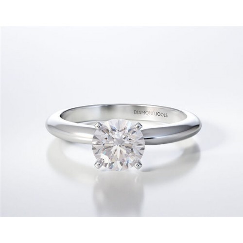 18K Μονόπετρο Δαxτυλίδι Αρραβώνων με Διαμάντι LR016