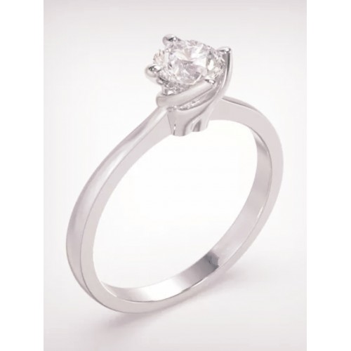 18K Μονόπετρο Δαxτυλίδι Αρραβώνων με Διαμάντι LR227