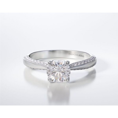 18K Μονόπετρο Δαxτυλίδι Αρραβώνων με Διαμάντι LR263