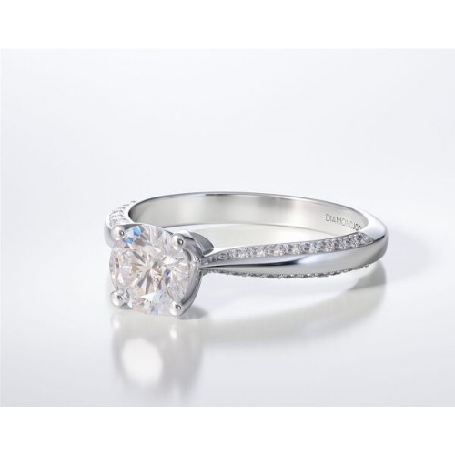 18K Μονόπετρο Δαxτυλίδι Αρραβώνων με Διαμάντι LR263