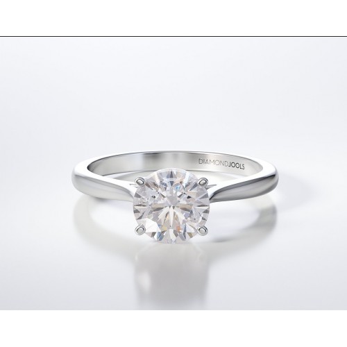 18K Μονόπετρο Δαxτυλίδι Αρραβώνων με Διαμάντι LR271