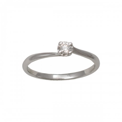 18K Μονόπετρο Δαxτυλίδι Αρραβώνων με Διαμάντι LR422W