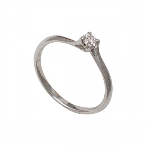 18K Μονόπετρο Δαxτυλίδι Αρραβώνων με Διαμάντι LR422W