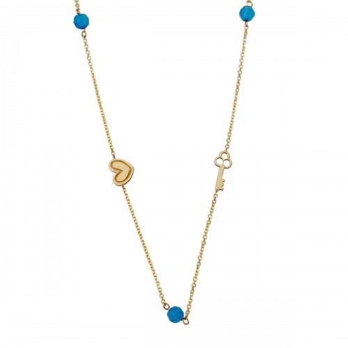 14Κ Χρυσό Κολιέ με διάφορα σχέδια M001563-14