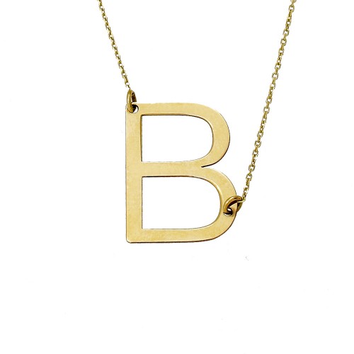 14K Χρυσό Κολιέ Μονόγραμμα M001801