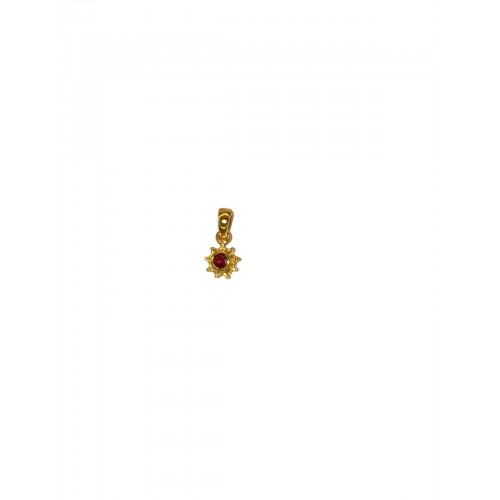18Κ Χρυσό Χειροποίητο Μενταγιόν Με Ρουμπίνι M1016RB013