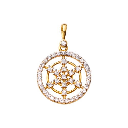 14K Χρυσό Μενταγιόν με Ζιργκόν M10514