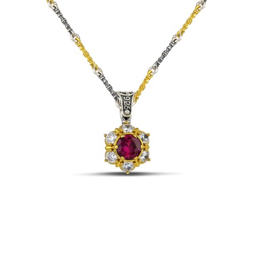 DIMITRIOS EXCLUSIVE Μενταγιόν Λουλούδι με Swarovski Κρύσταλλα και τρίχρωμη αλυσίδα M137 DIMITRIOS EXCLUSIVE Μενταγιόν Λουλούδι με Swarovski Κρύσταλλα και τρίχρωμη αλυσίδα M137