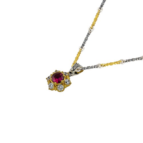 DIMITRIOS EXCLUSIVE Μενταγιόν Λουλούδι με Swarovski Κρύσταλλα και τρίχρωμη αλυσίδα M137 DIMITRIOS EXCLUSIVE Μενταγιόν Λουλούδι με Swarovski Κρύσταλλα και τρίχρωμη αλυσίδα M137