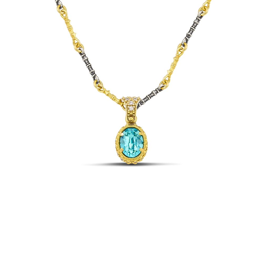 DIMITRIOS EXCLUSIVE Οβάλ Μενταγιόν με Swarovski Κρύσταλλο και τρίχρωμη αλυσίδα M162 DIMITRIOS EXCLUSIVE Οβάλ Μενταγιόν με Swarovski Κρύσταλλο και τρίχρωμη αλυσίδα M162