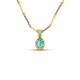 DIMITRIOS EXCLUSIVE Οβάλ Μενταγιόν με Swarovski Κρύσταλλο και τρίχρωμη αλυσίδα M162 DIMITRIOS EXCLUSIVE Οβάλ Μενταγιόν με Swarovski Κρύσταλλο και τρίχρωμη αλυσίδα M162