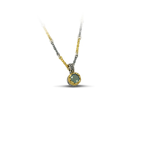 DIMITRIOS EXCLUSIVE Μενταγιόν με Swarovski πέτρα και τρίχρωμη αλυσίδα M50 DIMITRIOS EXCLUSIVE Μενταγιόν με Swarovski πέτρα και τρίχρωμη αλυσίδα M50