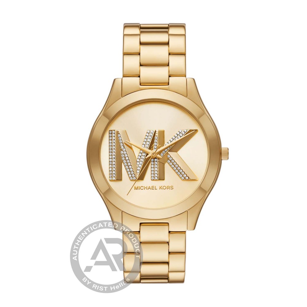 MICHAEL KORS Slim Rynway Με Χρυσό Μπρασελέ από Ανοξείδωτο Ατσάλι MK4732 MICHAEL KORS Slim Rynway Με Χρυσό Μπρασελέ από Ανοξείδωτο Ατσάλι MK4732
