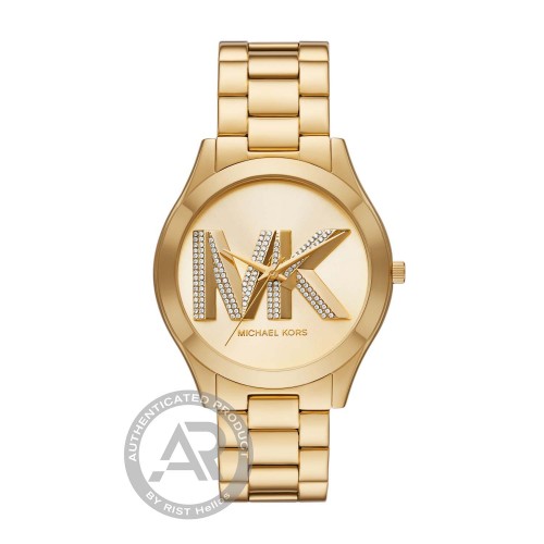 MICHAEL KORS Slim Rynway Με Χρυσό Μπρασελέ από Ανοξείδωτο Ατσάλι MK4732
