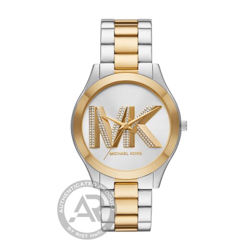 MICHAEL KORS Slim Rynway Με Μπρασελέ Δύο Τόνων από Ανοξείδωτο Ατσάλι MK4735