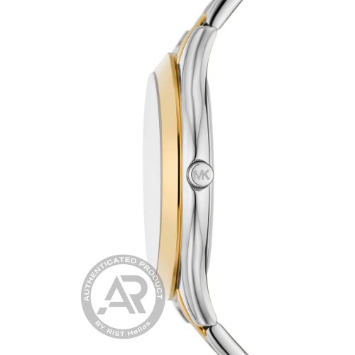 MICHAEL KORS Slim Rynway Με Μπρασελέ Δύο Τόνων από Ανοξείδωτο Ατσάλι MK4735