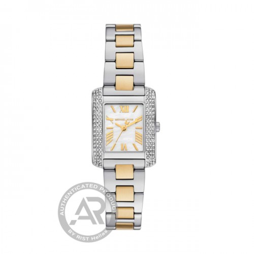 MICHAEL KORS Emery Crystals Με Μπρασελέ Δύο Τόνων από Ανοξείδωτο Ατσάλι και Ζιργκόν MK4882