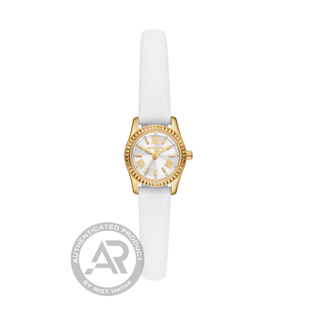MICHAEL KORS Lexington Ρολόι με Λευκό Δερμάτινο Λουράκι MK4900 MICHAEL KORS Lexington Ρολόι με Λευκό Δερμάτινο Λουράκι MK4900