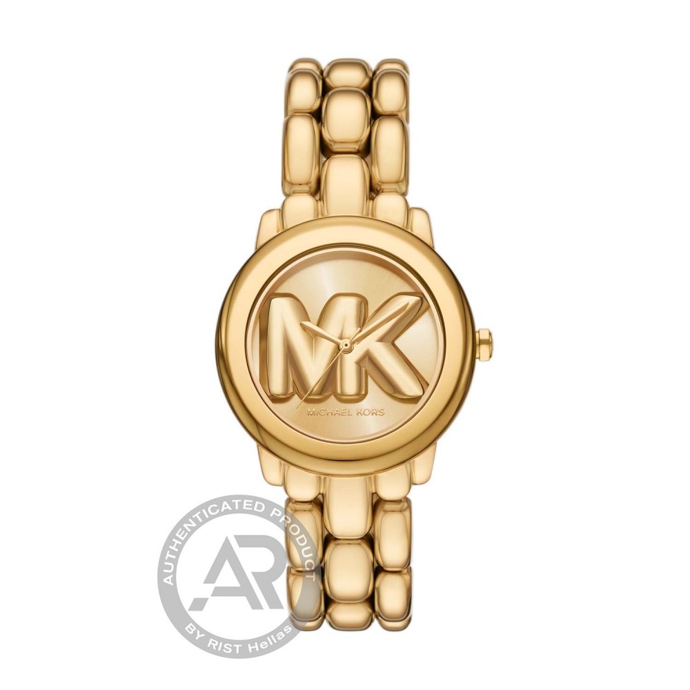 MICHAEL KORS Phoebe με Χρυσό Μπρασελέ από Ανοξείδωτο Ατσάλι MK4923 MICHAEL KORS Phoebe με Χρυσό Μπρασελέ από Ανοξείδωτο Ατσάλι MK4923