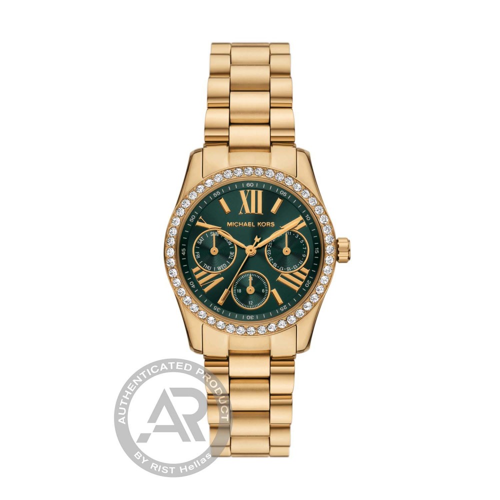 MICHAEL KORS Lexington Crystals Με Χρυσό Μπρασελέ από Ανοξείδωτο Ατσάλι MK4924