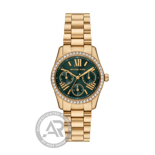 MICHAEL KORS Lexington Crystals Με Χρυσό Μπρασελέ από Ανοξείδωτο Ατσάλι MK4924 MICHAEL KORS Lexington Crystals Με Χρυσό Μπρασελέ από Ανοξείδωτο Ατσάλι MK4924