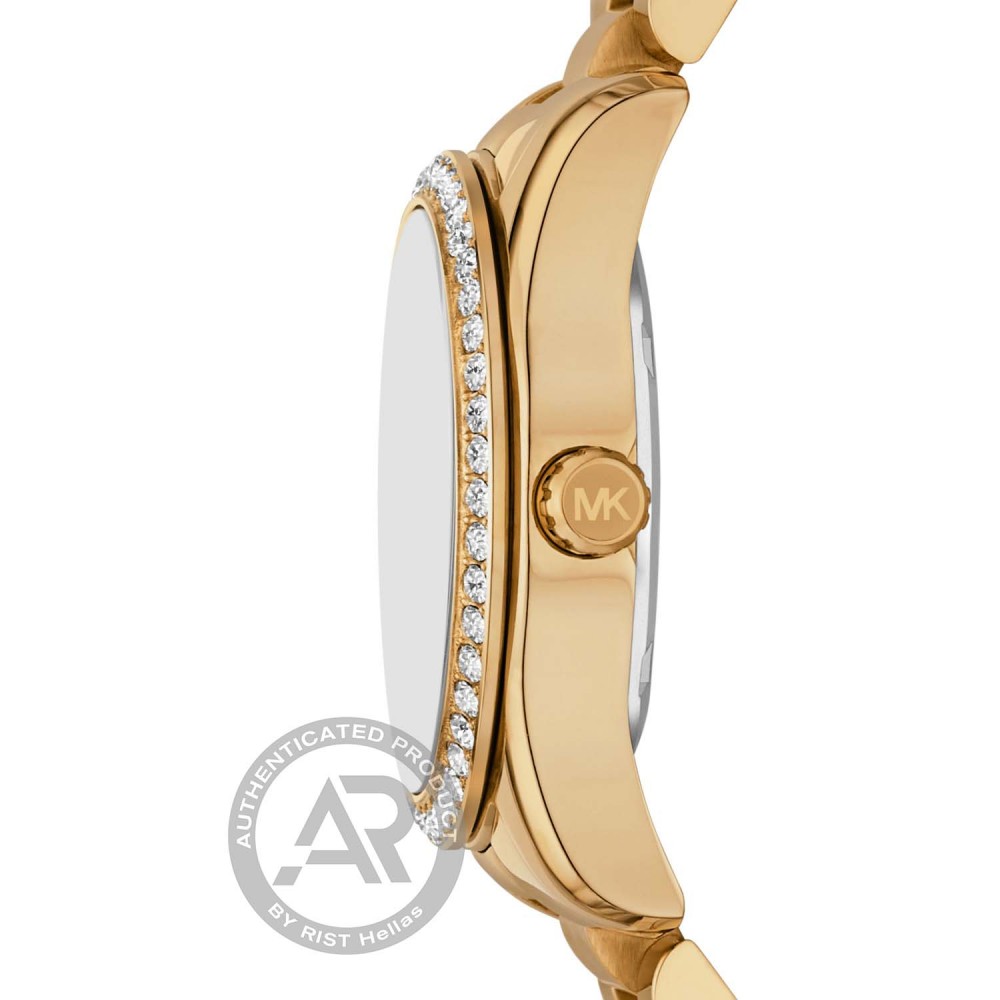 MICHAEL KORS Lexington Crystals Με Χρυσό Μπρασελέ από Ανοξείδωτο Ατσάλι MK4924