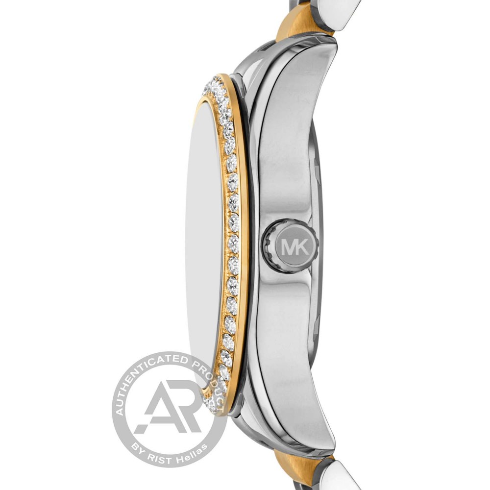 MICHAEL KORS Lexington Crystals Με Μπρασελέ Δύο Τόνων από Ανοξείδωτο Ατσάλι MK4925