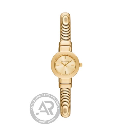 MICHAEL KORS Gramercy με Χρυσό Μπρασελέ από Ανοξείδωτο Ατσάλι MK7527 MICHAEL KORS Gramercy με Χρυσό Μπρασελέ από Ανοξείδωτο Ατσάλι MK7527