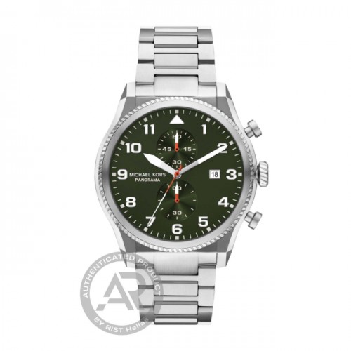 Michael Kors Panorama Με Ασημί Μπρασελέ από Ανοξείδωτο Ατσάλι MK9196