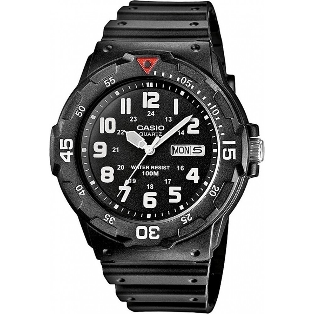 CASIO Collection Black Rubber Strap MRW-200H-1BVEG CASIO Collection Black Rubber Strap MRW-200H-1BVEG