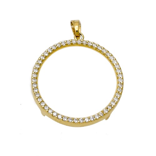 14K Χρυσό Μενταγιόν με Ζιργκόν MT209-0