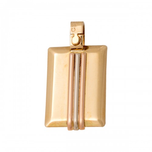 14K, Χρυσό Μενταγιόν Τριχρωμία, MT316KN1