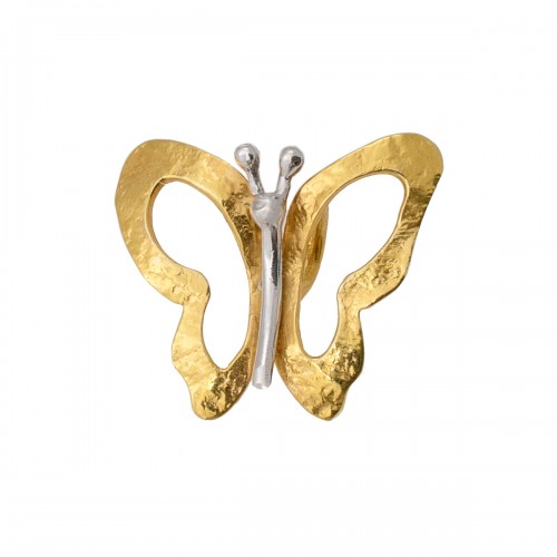14K Χρυσό Μενταγιόν Σφυρήλατη Πεταλούδα MT478B1