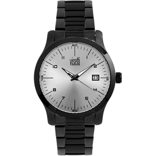 VISETTI Ladies Black Stainless Steel Bracelet PE-489BW