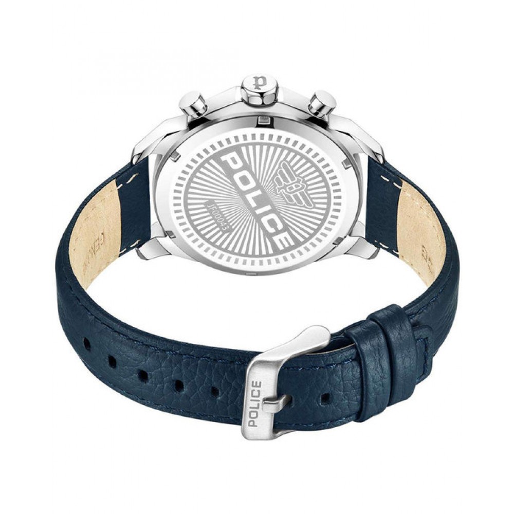 POLICE Menelik Blue Leather Strap PEWJF0004302