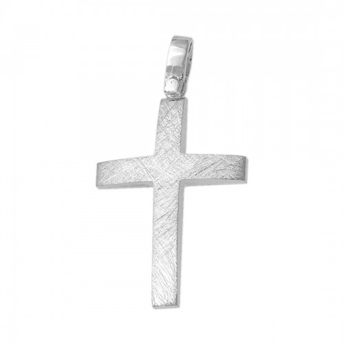 14K Λευκόχρυσος Σταυρός PLK371L